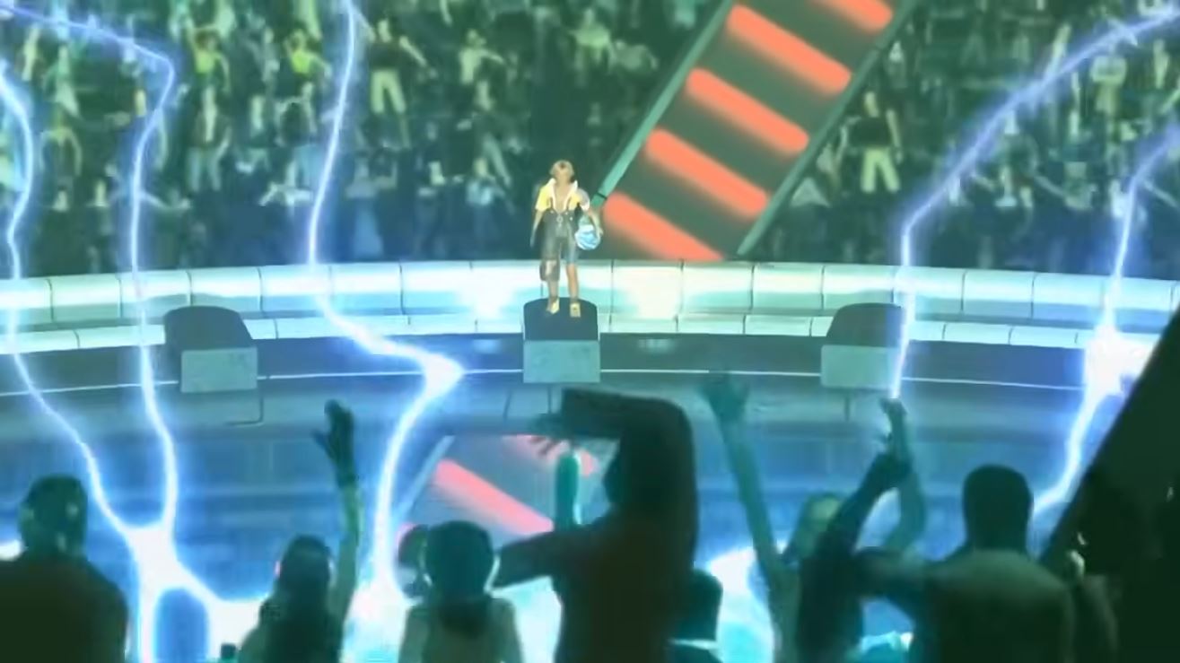 Tidus makes his big entrance