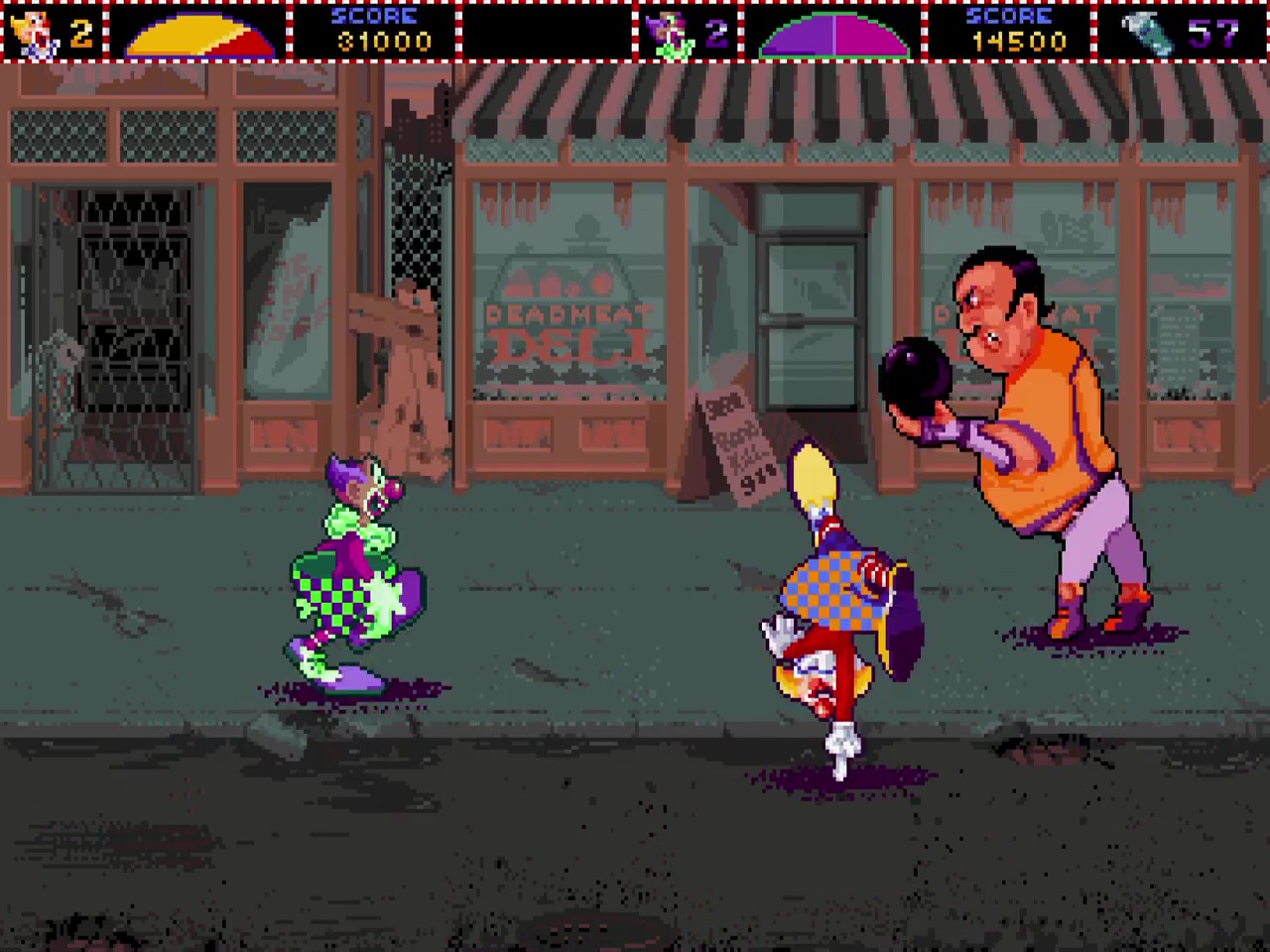 Other bosses include… a guy with a bowling ball?