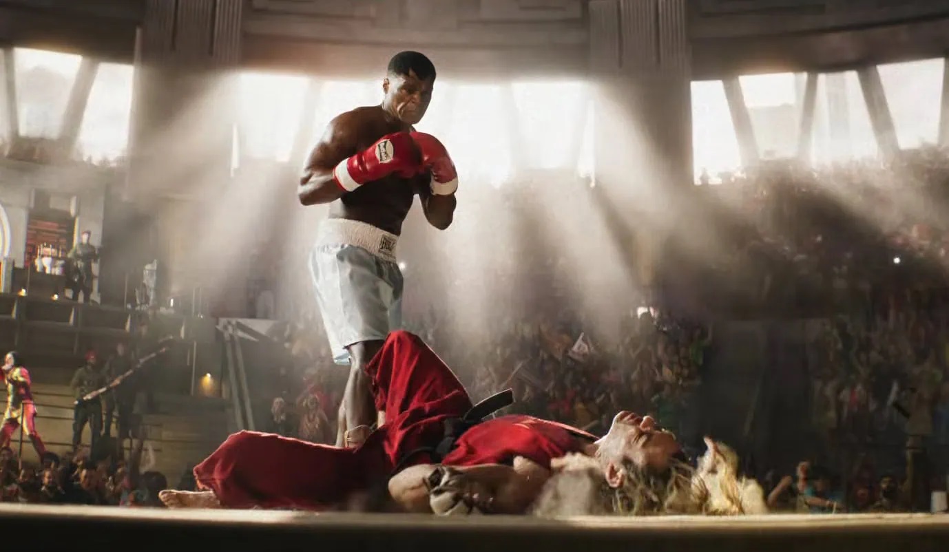 One of the few tournament fights: Ken vs. Balrog